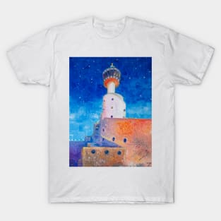 The tower of the Nautic Club in the light of street lamps T-Shirt